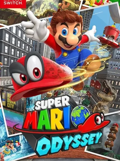 Super Mario Odyssey Switch NSP Nintendo Switch cover featuring Mario and Cappy