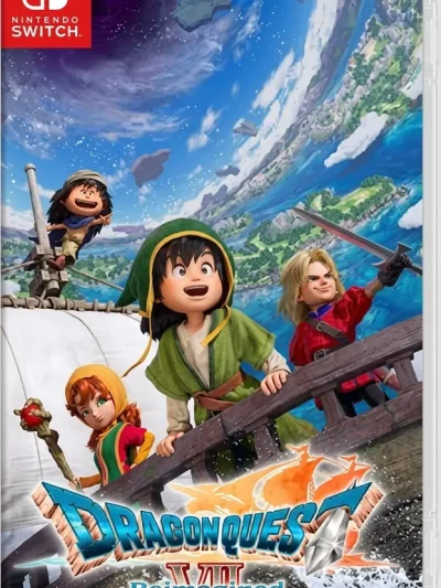 Dragon Quest VII Reimagined Switch NSP box art with party on ship