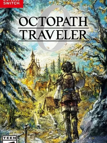 Octopath Traveler 0 Switch NSP Nintendo Switch box art showing a traveler overlooking a snowy village