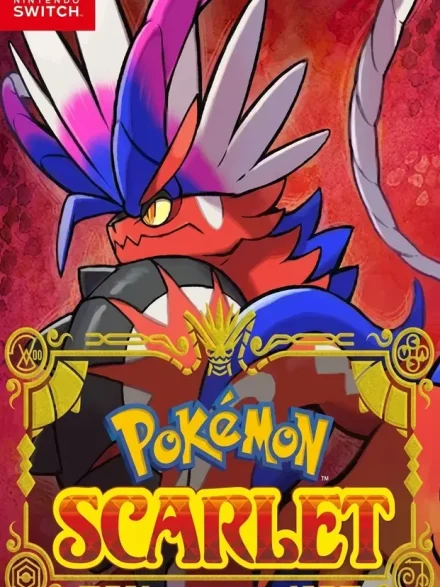 Pokemon Scarlet Switch NSP Nintendo Switch box art featuring the legendary Koraidon-style cover Pokemon